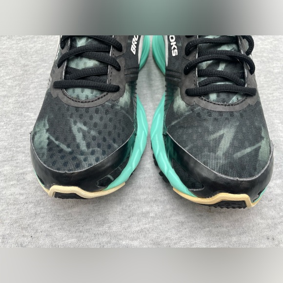 Brooks Womens Launch 3 1202061B071 Black Mint Green Running Shoes Size 8.5 - Picture 3 of 15